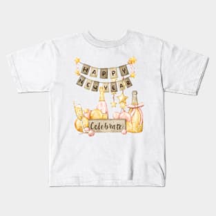 Happy New Year Celebrate Kids T-Shirt